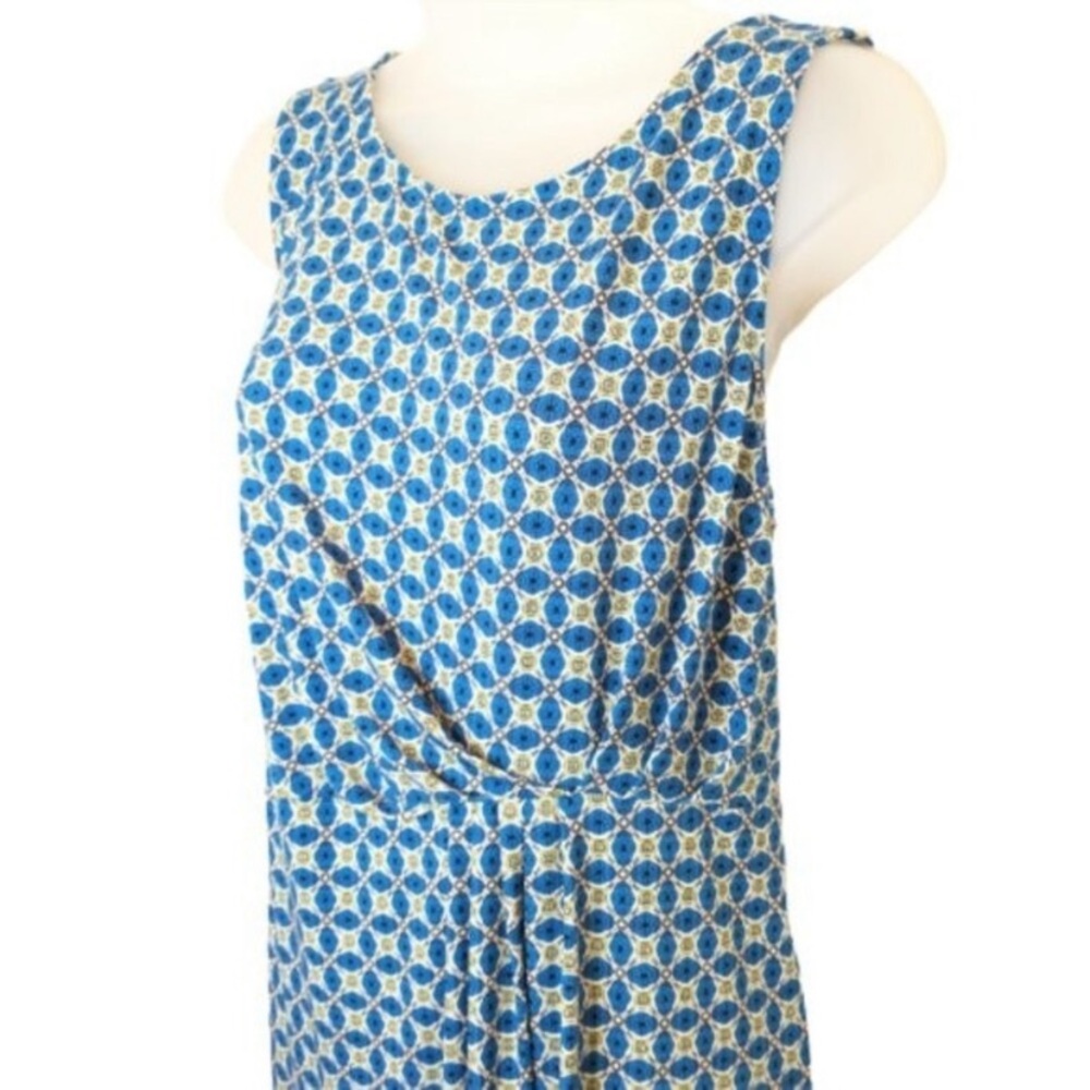 Motherhood Maternity Blue and Green Sleeveless Dress  L